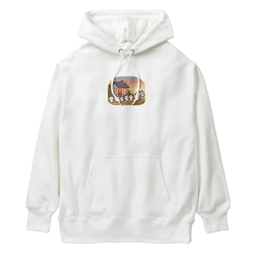 子猫のパーティーの帰り Heavyweight Hoodie