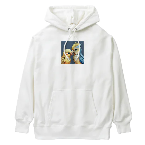 オカメインコとセキセイインコ Heavyweight Hoodie