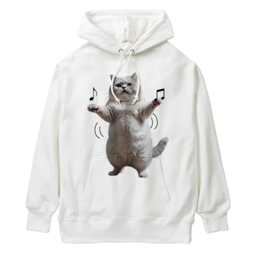 踊る猫ミーム Heavyweight Hoodie