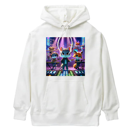 ネオンナイト・メロディー: アニマルシティライブ Heavyweight Hoodie