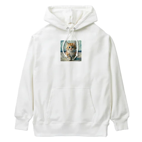 ゴッホ風ねこちゃん Heavyweight Hoodie