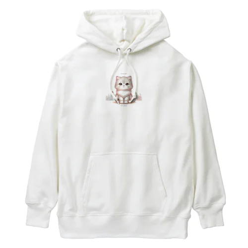 可愛い猫ちゃん Heavyweight Hoodie