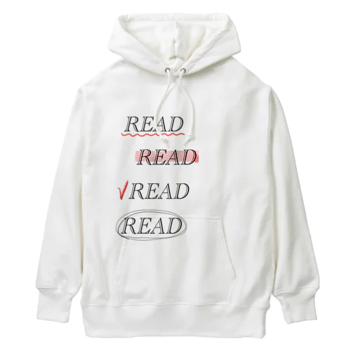 READ READ READ READ Heavyweight Hoodie