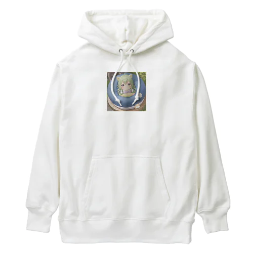 うるうるな眼の可愛い女の子 Heavyweight Hoodie