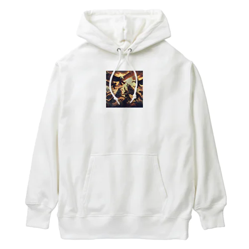 イヌワシとオオカミ Heavyweight Hoodie