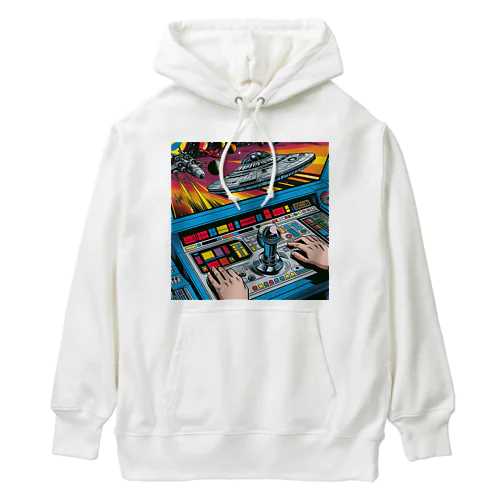 アメコミ風・宇宙ファイト Heavyweight Hoodie