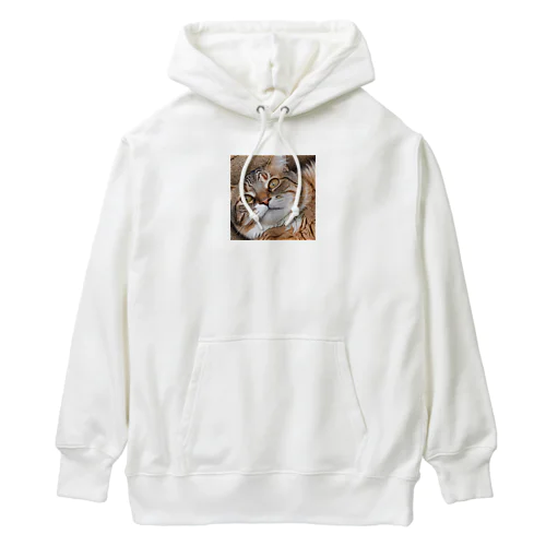 強面にゃんこ！ Heavyweight Hoodie