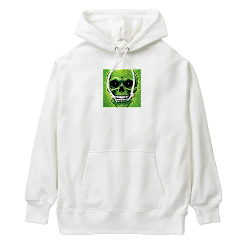 恐怖の緑髑髏グッズ Heavyweight Hoodie