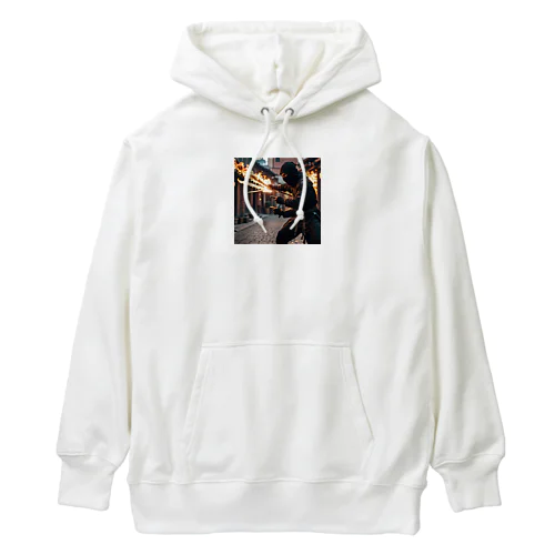 火遁を使う忍者 Heavyweight Hoodie