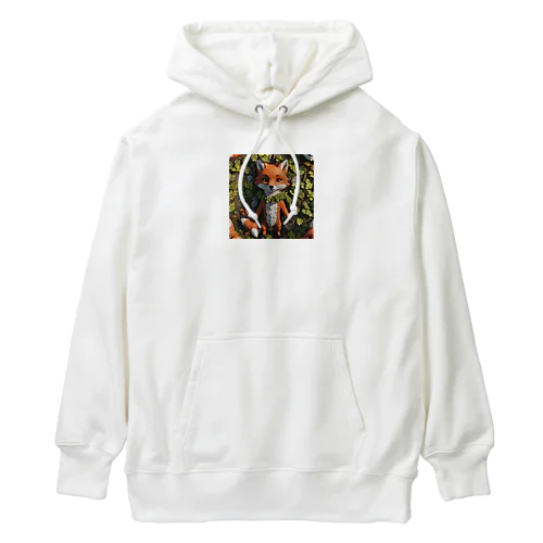 寝っ転がるキツネ Heavyweight Hoodie