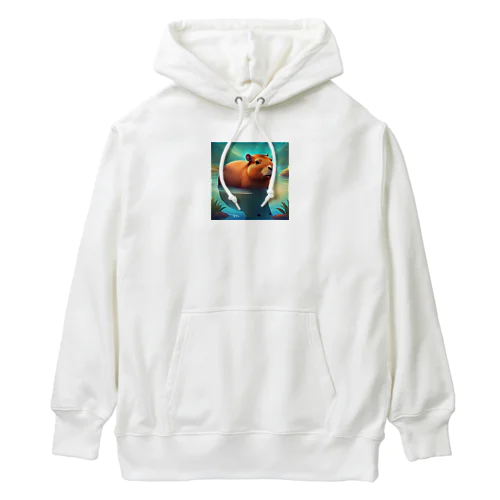 かわいいカピバラ Heavyweight Hoodie