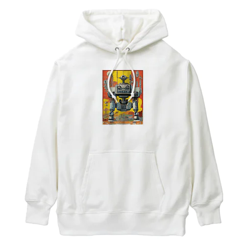 レトロで大きくてジャンクな戦闘用ロボットくん Heavyweight Hoodie