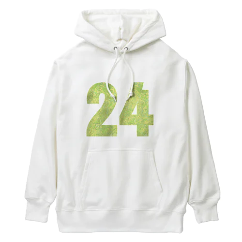 24番 green Heavyweight Hoodie