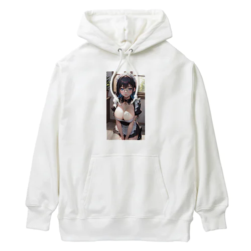 黒髪美少女　美鈴ちゃん　メイド Heavyweight Hoodie