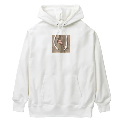 かわいい豚のロッククライミング Heavyweight Hoodie