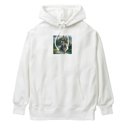 白馬に乗ったネコ王子様2 Heavyweight Hoodie