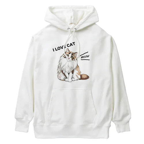 もふもふネコ Heavyweight Hoodie