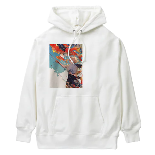 鯉のぼりを操る男の子　ラフルール　1859 Heavyweight Hoodie