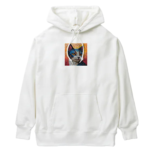 モザイク ブルーキャット Heavyweight Hoodie