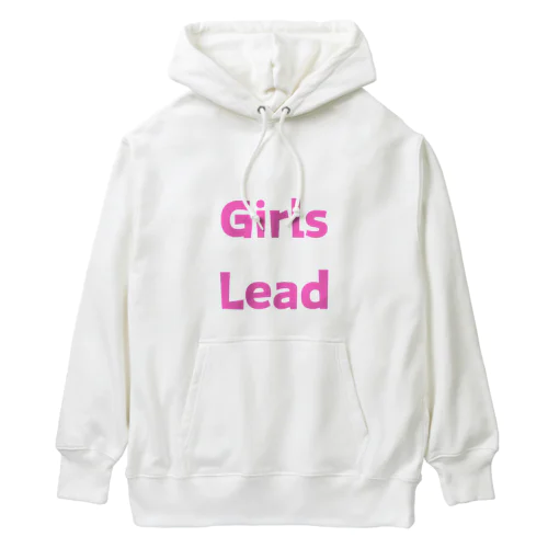 Girls Lead-女性のリーダーシップを後押しする言葉 ヘビーウェイトパーカー