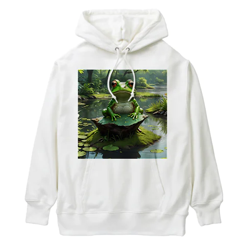 ３時のおやつ　カエル Heavyweight Hoodie