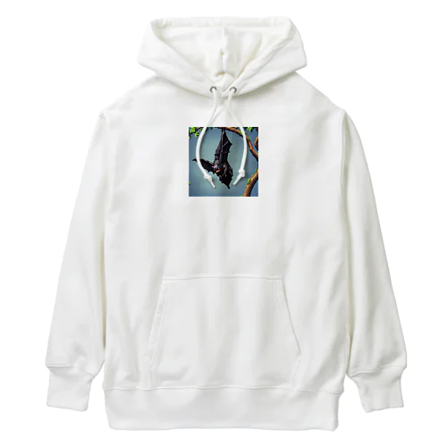 枝にしがみついているコウモリの脚 Heavyweight Hoodie