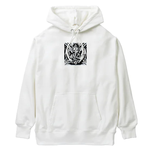 幾何学ガネーシャ Heavyweight Hoodie