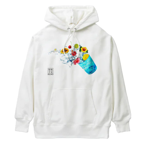 琉球ガラス　青 Heavyweight Hoodie