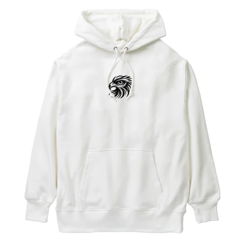 白黒の鷹 Heavyweight Hoodie