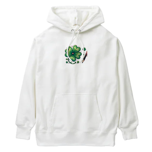 こんなに可愛い四つ葉クローバー Heavyweight Hoodie