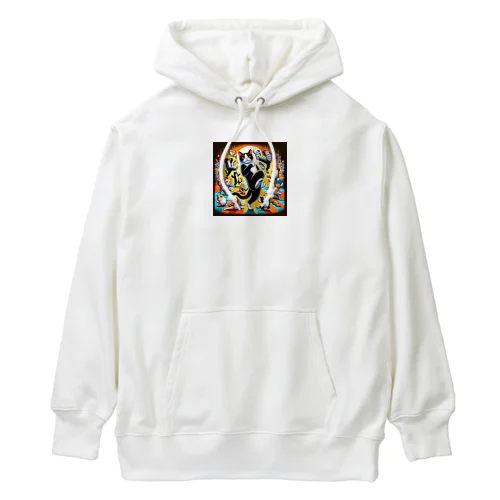 猫のダンスパーティー Heavyweight Hoodie