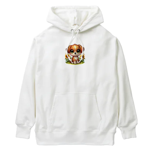 大きな目の子犬 Heavyweight Hoodie