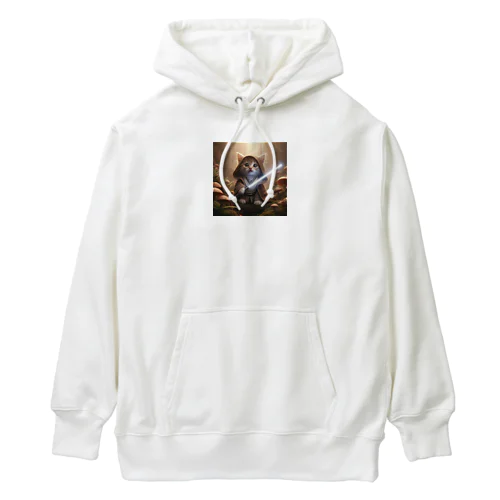 ライトセイバーを持ったかわいい猫 Heavyweight Hoodie