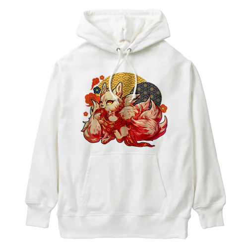 このかわいらしいキツネは、日本のアニメやキツネ好きの10代の女の子にぴったりです。 Heavyweight Hoodie