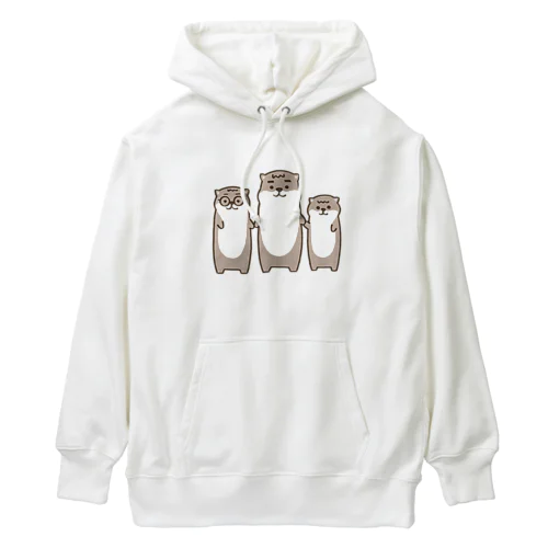 コツメカワウソ3兄弟 Heavyweight Hoodie