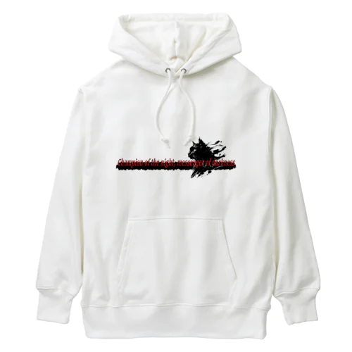 墨絵「クロネコ」 Heavyweight Hoodie