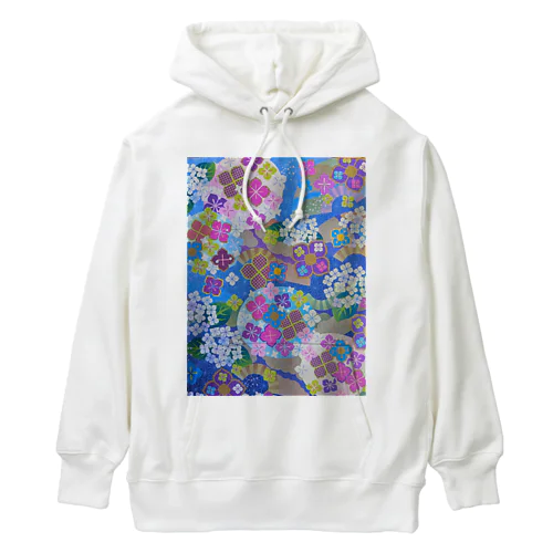 和柄（紫陽花) Heavyweight Hoodie