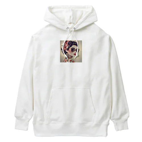 美女と花 Heavyweight Hoodie