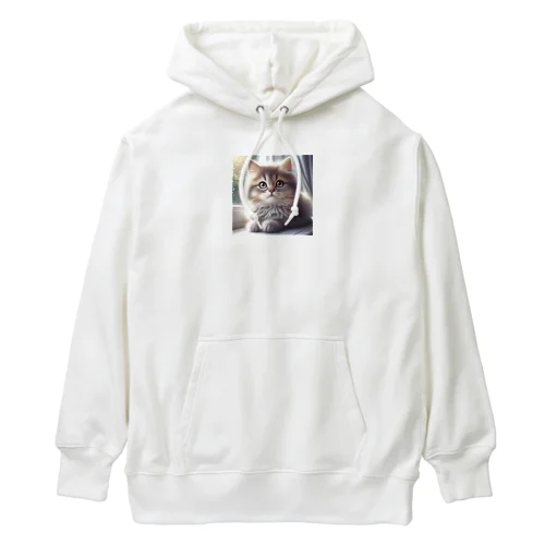 子猫のキャラクターグッズです。 Heavyweight Hoodie