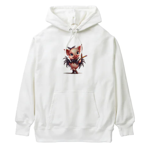 子豚アーティスト Heavyweight Hoodie