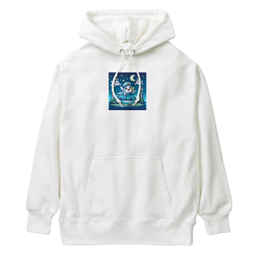 キラキラ夜景飛行くん Heavyweight Hoodie