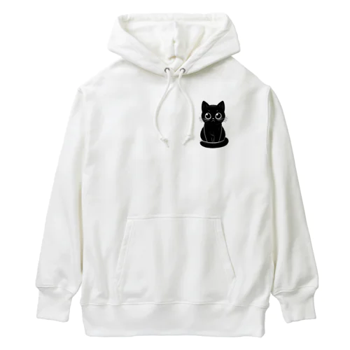 黒猫さん❤️ Heavyweight Hoodie