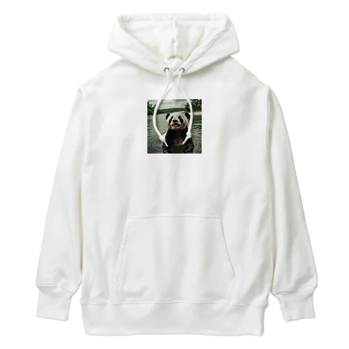 水遊びパンダ Heavyweight Hoodie