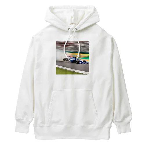 スピードの彩り - F1レーシング Heavyweight Hoodie