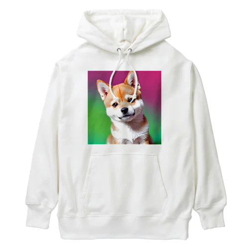 キュルルン顔の柴犬さん Heavyweight Hoodie