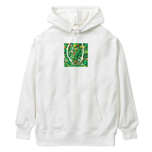 ドット絵の動物さん Heavyweight Hoodie