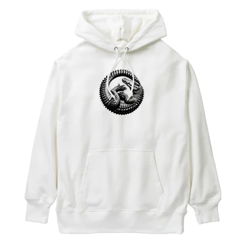 輪になったワニ Heavyweight Hoodie