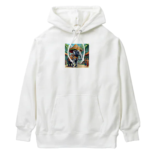 【東南アジアのカルチャーシリーズ】タイの象さん Heavyweight Hoodie