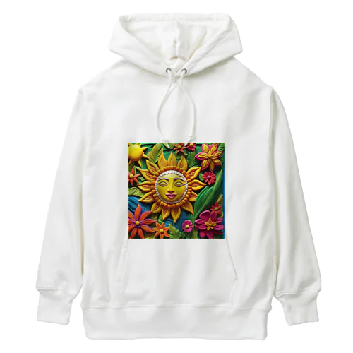 南国の太陽と花 Heavyweight Hoodie