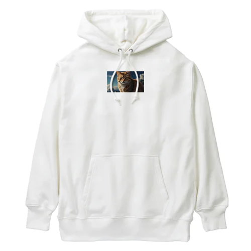 こちらを見つめる猫 Heavyweight Hoodie